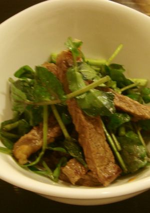 クレソンと牛肉のサラダ-レシピのメイン写真