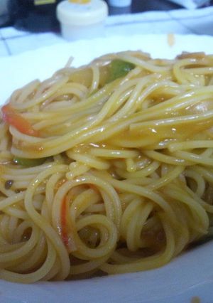 ハムと野菜のトマトクリームパスタ-レシピのメイン写真