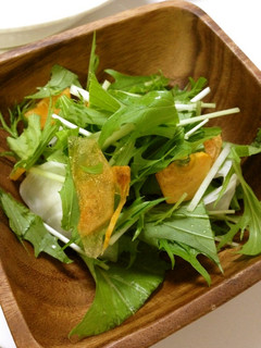 ☆柿 と かぶ と みず菜 の サラダ☆-レシピのメイン写真