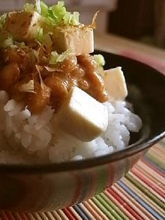 納豆とクリームチーズのごはん-レシピのメイン写真