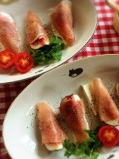 無花果の生ハム巻き ハニークリームチーズ-レシピのメイン写真