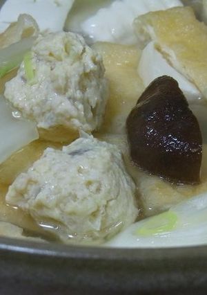 鍋に入れよう!鶏の肉だんご-レシピのメイン写真