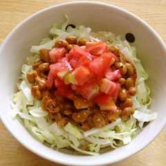 รูปของ タコライス風☆納豆ごはん