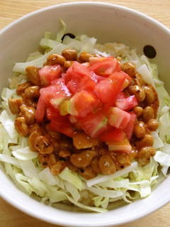タコライス風☆納豆ごはん-レシピのメイン写真