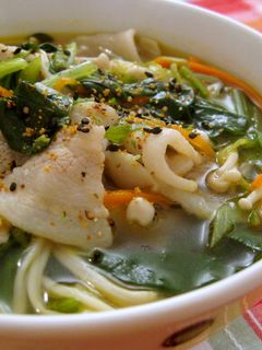 我が家の生姜入り肉野菜うどん☆-レシピのメイン写真