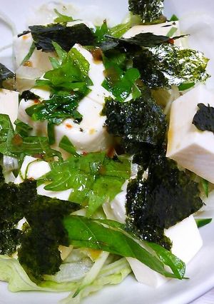 豆腐サラダ～(⌒‐⌒)-レシピのメイン写真