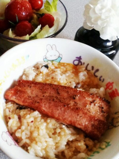 ベーコンのせ卵ごはん-レシピのメイン写真