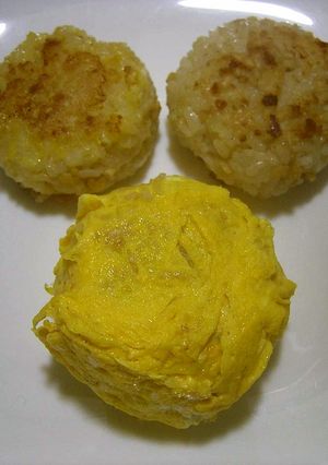 味付けDietこうや入り焼きおにぎり-レシピのメイン写真