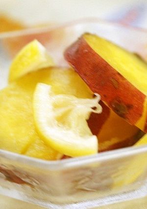 簡単に！お弁当に！サツマイモのレモン煮-レシピのメイン写真