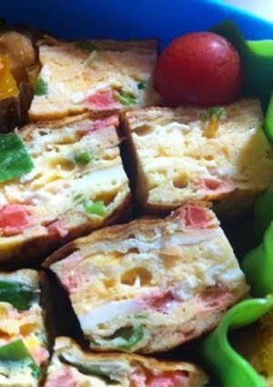 ネギと紅生姜の卵焼き-レシピのメイン写真