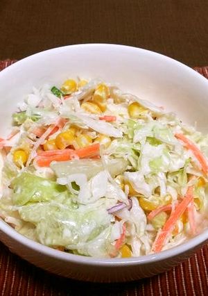 超簡単コールスローサラダ-レシピのメイン写真