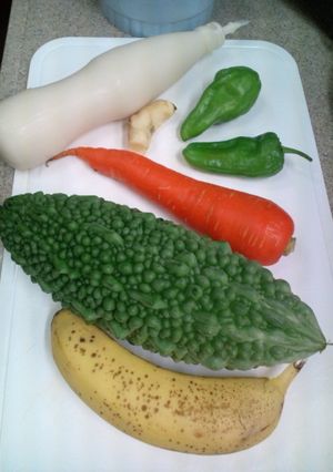 夏の毎朝ゴーヤジュース！-レシピのメイン写真