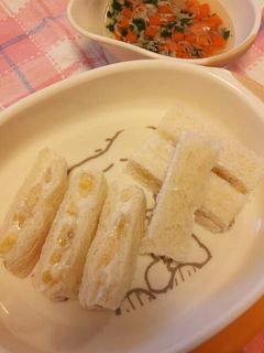 離乳食☆バナナヨーグルトサンド☆-レシピのメイン写真