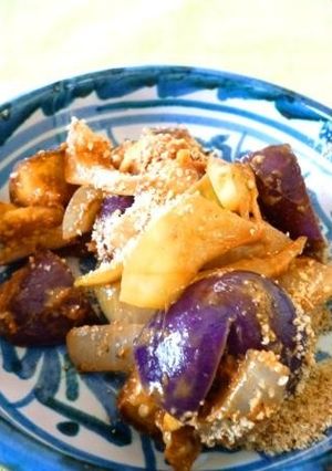 なすと玉ねぎのエスニック味噌和え-レシピのメイン写真