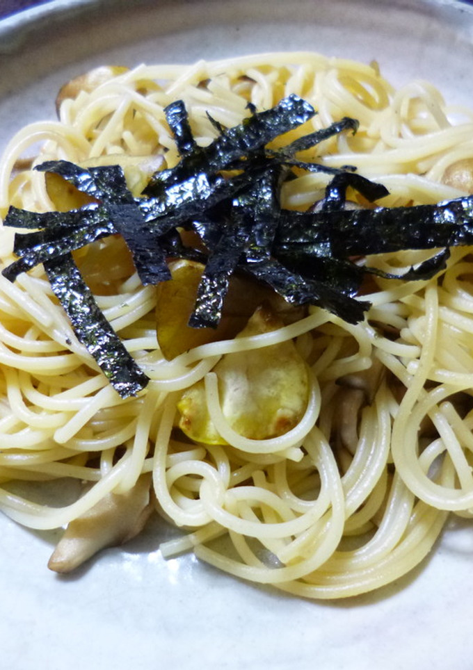 栗ときのこの和風パスタ-レシピのメイン写真