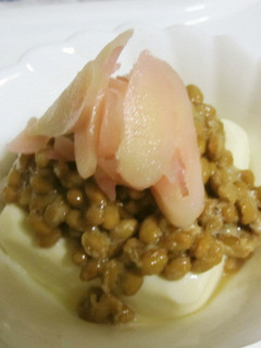 岩下の新生姜で納豆冷奴-レシピのメイン写真
