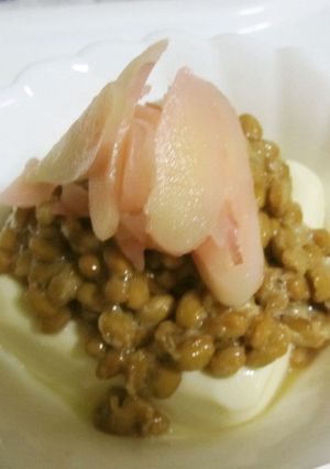岩下の新生姜で納豆冷奴-レシピのメイン写真