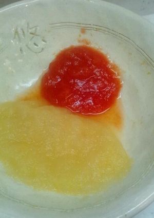 離乳食☆りんごとトマトのデザート-レシピのメイン写真