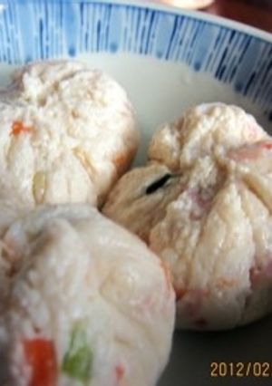 蒸し豆腐の茶巾絞り-レシピのメイン写真