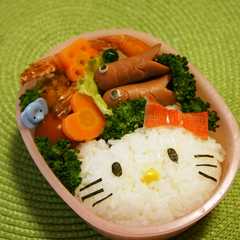 รูปของ キャラ弁♡キティちゃん(覚書)