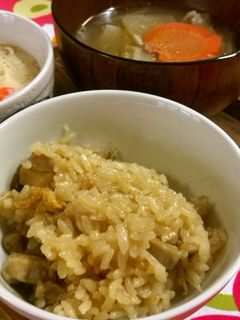 鶏釜飯風炊き込みご飯-レシピのメイン写真