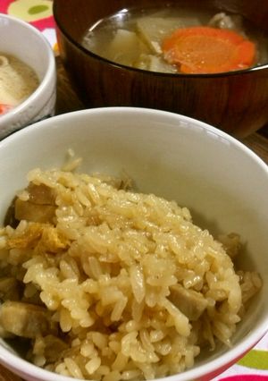 鶏釜飯風炊き込みご飯-レシピのメイン写真
