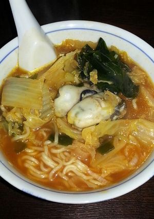 麺の力で作る牡蠣ラーメン-レシピのメイン写真