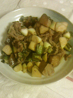 豚肉と茄子とマコモタケの炒め物-レシピのメイン写真