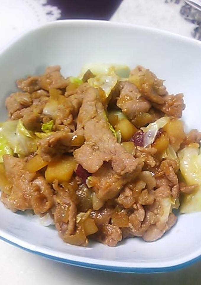 秋のあまうま生姜焼き丼-レシピのメイン写真