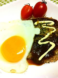 お好み焼き風ハンバーグ-レシピのメイン写真