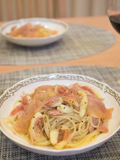 いちじくと生ハムのパスタ。-レシピのメイン写真