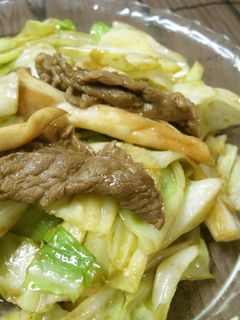 豚肉、キャベツ、エリンギのオイスター炒め-レシピのメイン写真