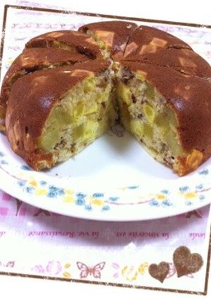 ♥炊飯器でさつまいもとクルミのケーキ♥-レシピのメイン写真