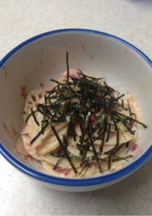 れんこんのシャキシャキ梅マヨ和え-レシピのメイン写真