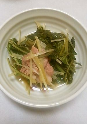 簡単♪水菜とお肉の炊いたん-レシピのメイン写真