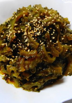 簡単、フライパンでゴーヤの佃煮-レシピのメイン写真