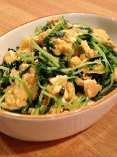 豆苗玉子炒め-レシピのメイン写真