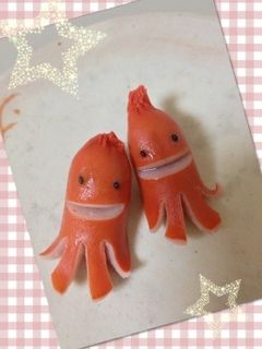 一本で二人!宇宙人ウインナー♡ソーセー人-レシピのメイン写真