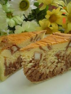 ハンペンDEマーブルチーズケーキ-レシピのメイン写真