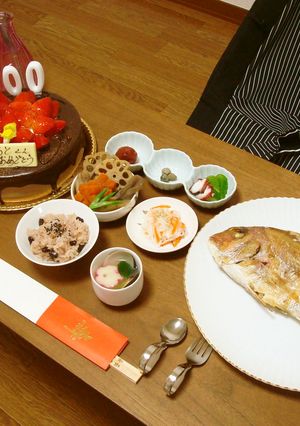お食い初めのお祝い膳☆覚え書き-レシピのメイン写真