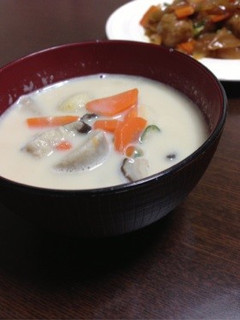 ホッコリ♡里芋の牛乳味噌汁♡-レシピのメイン写真