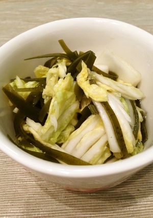 出汁を取った昆布で簡単☆白菜のお漬物-レシピのメイン写真