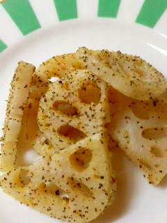 れんこんの黒こしょう焼き-レシピのメイン写真