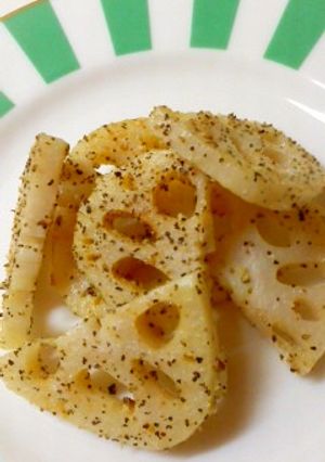 れんこんの黒こしょう焼き-レシピのメイン写真