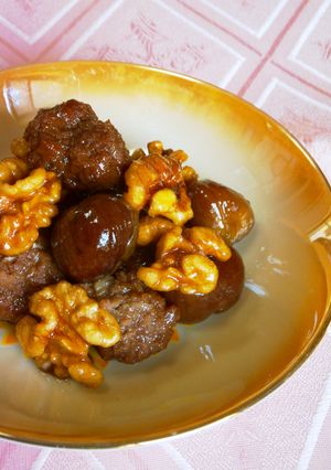 肉団子と甘栗ナッツの甘辛煮-レシピのメイン写真