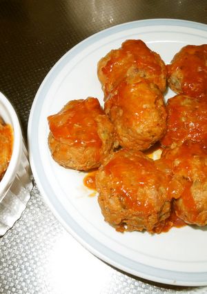 ズボラヘルシー★ナスでふんわり肉団子★-レシピのメイン写真