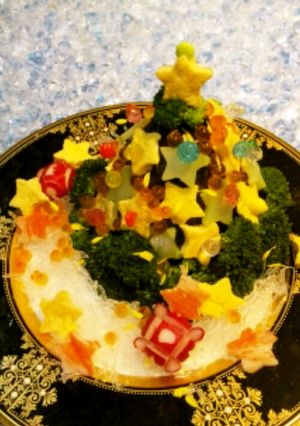 クリスマスデコ寿司(ケーキ寿司)-レシピのメイン写真