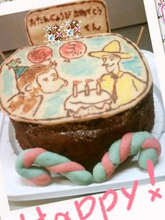 おさるのジョージキャラケーキ-レシピのメイン写真