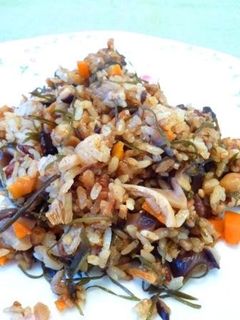 乾物と甘栗の味噌炊きおこわ-レシピのメイン写真