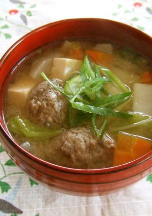 味噌仕立ての秋刀魚つみれ汁-レシピのメイン写真